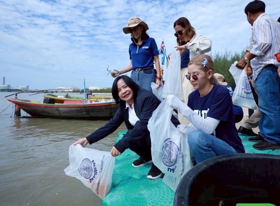 สทร.ร่วมกิจกรรมปล่อยพันธุ์สัตว์น้ำเพื่อเพิ่มทรัพยากรทางทะเลและชายฝั่งพื้นที่จังหวัดระยอง ต่อเนื่องปีที่ 23